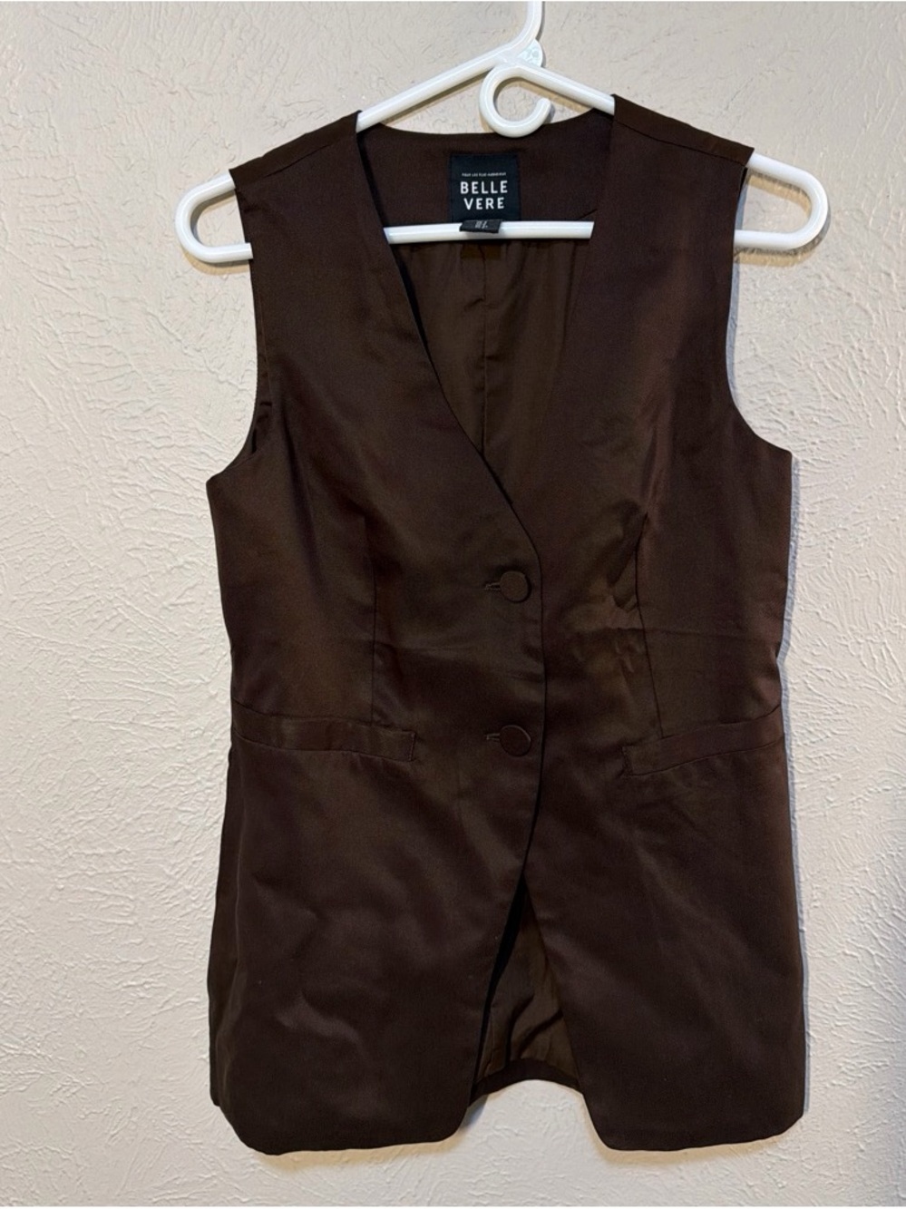 Belle Vere Brown Tailored Vest